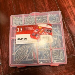 Stack-On Screw Organizer with 13 Compartments